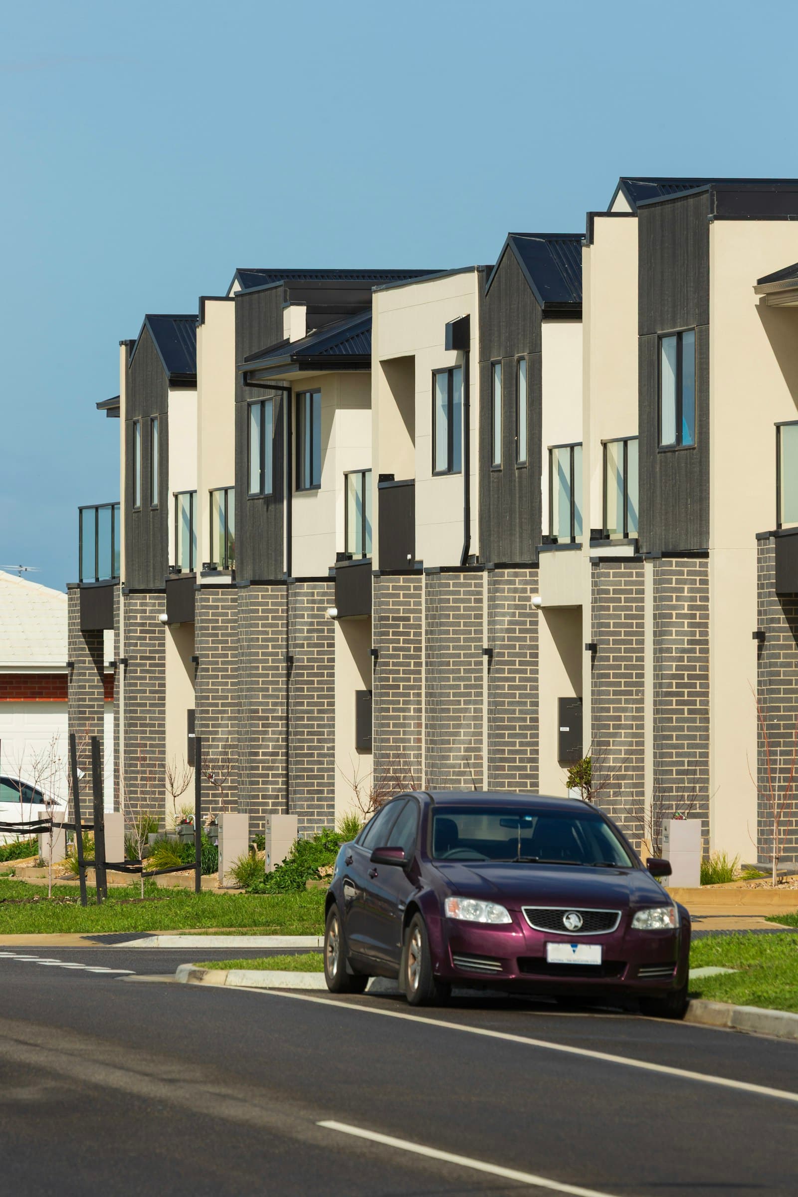 Modern residential street in a Western Sydney suburb